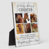 Marmeren Paard Herinneringsfoto Collage Fotoplaat (Zijkant)