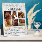 Marmeren Paard Herinneringsfoto Collage Fotoplaat (Zijkant)