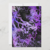 Marmeren Paarse Ruimte Galaxy met Sterren Verjaard Kaart (Achterkant)
