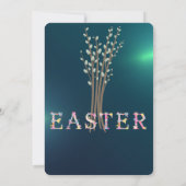 Marmeren Pasen Schattige Eieren Uitnodiging (Achterkant)