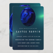 Marmeren Pasen Schattige Eieren Uitnodiging (Voorkant / Achterkant)