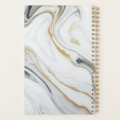 Marmeren Patroon Custom Jaar Dagboek Planner (Achterkant)