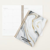 Marmeren Patroon Custom Jaar Dagboek Planner (Display)