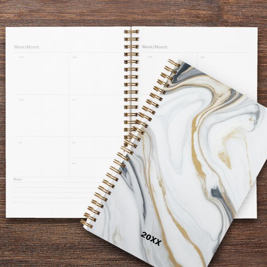 Marmeren Patroon Custom Jaar Dagboek Planner
