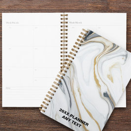 Marmeren Patroon Custom Jaar Dagboek Planner