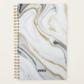 Marmeren Patroon Custom Jaar Dagboek Planner (Voorkant)