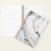 Marmeren Patroon Custom Jaar Dagboek Planner (Display)