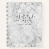 Marmeren Patroon Dankbaarheid - foto/logo back Notitieboek (Voorkant)