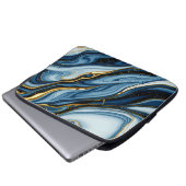 marmeren patroon laptop hoesje laptop sleeve (Voorkant onderkant)