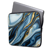 marmeren patroon laptop hoesje laptop sleeve (Voorkant Links)