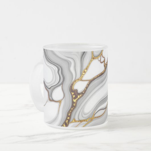 Marmeren Patroon Mok & Cup (Voorkant links)