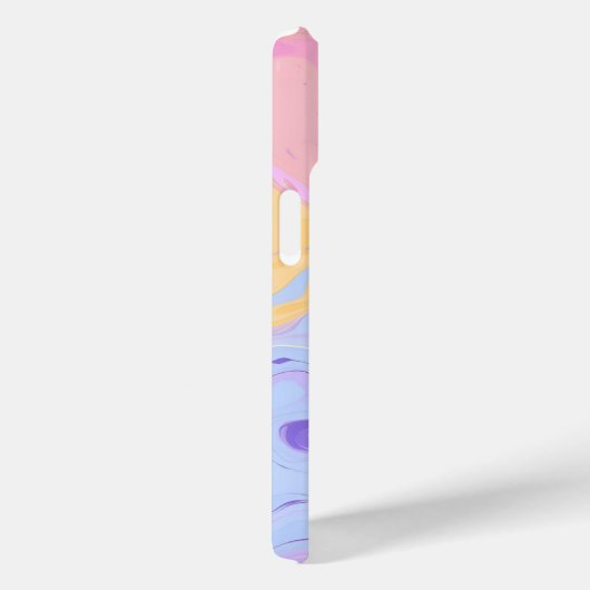 Marmeren Patroon Paarse Roze Abstract Kleurrijk Case-Mate iPhone Case (Achterkant / Rechts)