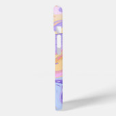 Marmeren Patroon Paarse Roze Abstract Kleurrijk Case-Mate iPhone Case (Achterkant / Links)