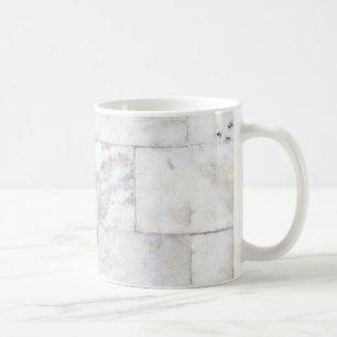 marmeren patroon wit en bruin ceramisch koffiemok