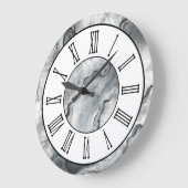  marmeren patroonwandklok grote klok (Hoek)