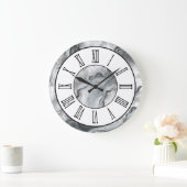  marmeren patroonwandklok grote klok (Huis)