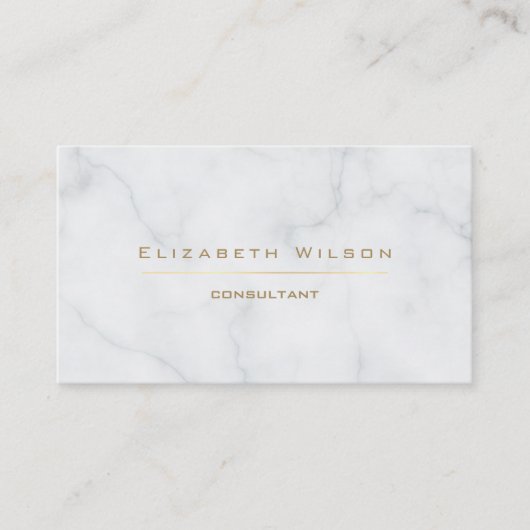 Marmeren professionele elegante vlakte visitekaartje (Voorkant)