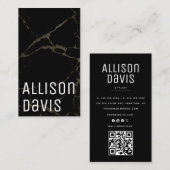 Marmeren QR-code Visitekaartje (Voorkant / Achterkant)