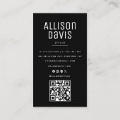 Marmeren QR-code Visitekaartje (Achterkant)