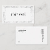 Marmeren Rand Minimaal Moderne Trend Visitekaartje (Voorkant / Achterkant)