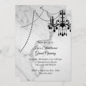Marmeren Restaurant Grand Opening met kroonluchter Kaart (Voorkant / Achterkant)