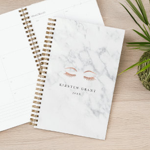 Marmeren Roos Gold Wimpers & Brows Beauty Logo Planner
