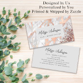 Marmeren Roos Gouden Folie Luxe Esthetisch Visitekaartje