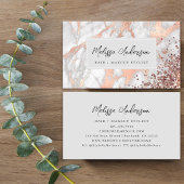 Marmeren Roos Gouden Folie Luxe Esthetisch Visitekaartje