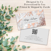 Marmeren Roos Gouden Folie Luxe Esthetisch Visitekaartje