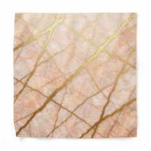 Marmeren roze roze & gouden luxe zakdoek