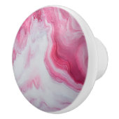 Marmeren Roze Wit Patroon Keramische Knop (Rechts)