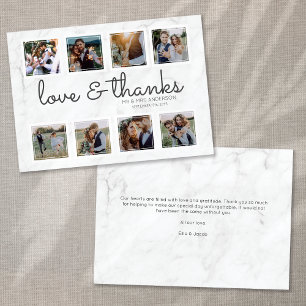 Marmeren Script Photo Collage Liefde & Bedankt