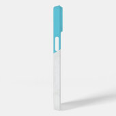 Marmeren Seafoam Blauw Beschermende iPhone Case 14 (Achterkant / Rechts)