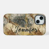 Marmeren steen 15 iPhone / iPad hoesje Case (Achterkant horizontaal)