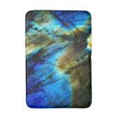 Marmeren steen blauwgroen turkoois indigo blauw ag badmat (Voorkant Verticaal)