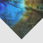 Marmeren steen blauwgroen turkoois indigo blauw ag tissuepapier (Detail)