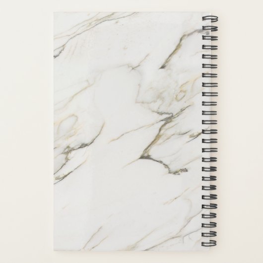 Marmeren steen en wolf planner (Achterkant)