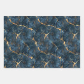 Marmeren steen Goud Metallic Look Inpakpapier Vel (Voorkant 2)
