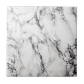 Marmeren steen in zwart grijs en wit kleuren tegeltje (Voorkant)