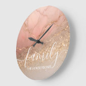 Marmeren Stenen Familie Gepersonaliseerd Grote Klok (Hoek)