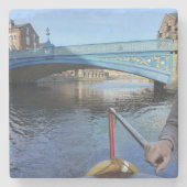 Marmeren stenen gracht thema onderzetter. onderzetter (Voorkant)