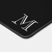 Marmeren stenen textuur zwart-wit bureaumat (Hoek)