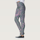 Marmeren stijl leggings (Links)