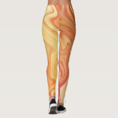 Marmeren Stijl Stroom Leggings (Achterkant)