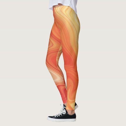 Marmeren Stijl Stroom Leggings (Links)