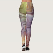 Marmeren Stijl Stroom Leggings (Achterkant)