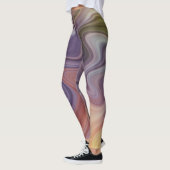 Marmeren Stijl Stroom Leggings (Links)