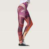 Marmeren Stijl Stroom Leggings (Rechts)
