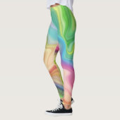 Marmeren Stijl Stroom Leggings (Links)