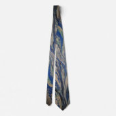 Marmeren stropdas blauw (Achterkant)